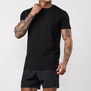 Camiseta de Punto con Logotipo Personalizado, Lisa, al por Mayor, 200g, Poliéster/Algodón, Impresión Digital, Transpirable, Precio de Fábrica - Product Image 1