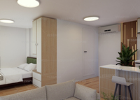 Maison conteneur pliable en panneaux sandwich EPS à assemblage rapide, design moderne, villa de luxe pour chambre et bureau
