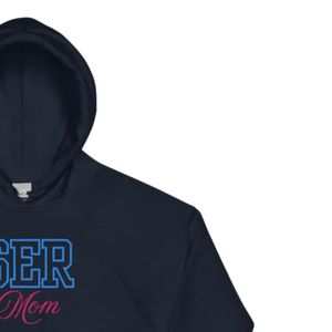 Sudadera con Capucha Unisex Bordada para Mamá, Color Azul Marino, Sudadera con Capucha de Felpa Suave, Estilo Casual para Uso Diario, Estilo Atlético y Cómodo - Product Image 6