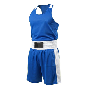 Uniforme de boxe en polyester écologique de haute qualité à séchage rapide pour boxeur, ensemble veste et short de kickboxing, design personnalisé - Product Image 1