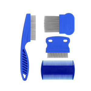 Blue Plastic Pet <b>Comb</b> Set Fine And Coarse Teeth For Dog Cat Hair Grooming Tool - Product Image 1