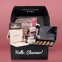 Personnalisé Beauté Maquillage Cosmétique Soins de la Peau Cils Rouge à Lèvres Brillant à Lèvres Cadeau Pr Mailer Emballage Boîte de Papier d'Expédition Emballage
