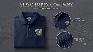 Custom Embroidered Solid 100% Cotton Breathable Men's Casual Short Sleeve Shirt Sportswear Black Contrast Collar Knitted Fabric - Product Image 2