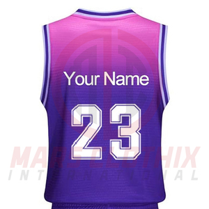ชุดกีฬาบาสเก็ตบอลแบบขายส่งจำนวนมาก ออกแบบเองได้ พร้อมบริการพิมพ์ลายแบบ Sublimation ชุดบาสเก็ตบอลสีพื้น - Product Image 6