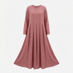 Fabricante OEM de Abayas de Satén Modestas Personalizadas, Nuevo Diseño de Última Moda, Kaftán Elegante, Vestido Maxi para Mujer, Ropa Elegante - Product Image 1