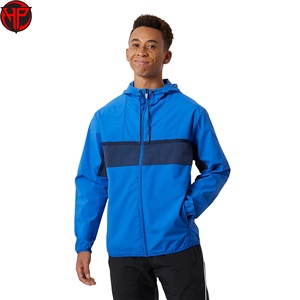 เสื้อแจ็คเก็ตไนลอนสตรีทแวร์ผู้ชายแบบ OEM สกรีนโลโก้ตามสั่ง ตัดต่อสีสัน ลายปักกราฟิก เสื้อแจ็คเก็ตวอร์มกีฬา - Product Image 1