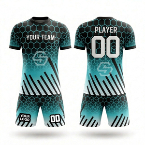 Uniformes de football de haute qualité en sublimation, maillots de football personnalisés pour hommes, kits d'entraînement pour jeunes, uniformes de football respirants et à séchage rapide - Product Image 1