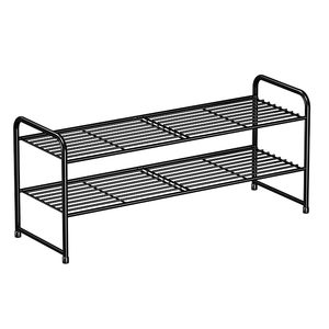 Wide Metal <b>Shoe</b> Rack Organizer | Heavy Duty Stackable <b>Shoe</b> <b>Storage</b> Rack for Entryway Closet Bedroom Living Room | <b>Space</b> <b>Saving</b> - Product Image 2