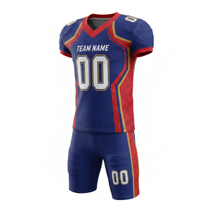 Uniforme de Fútbol Americano Personalizable 100% Poliéster, Conjunto de Camiseta y Pantalones Cortos, Posición del Logotipo Frontal, Cintura Elástica, Precio Económico, Venta al Por Mayor - Product Image 6