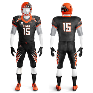 Uniformes de football américain élégants et entièrement personnalisables, sublimés avec broderie du nom et du numéro, maillots imprimés respirants - Product Image 5