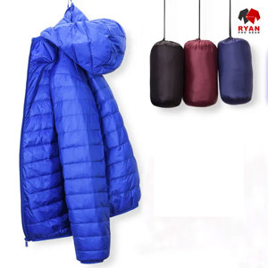 เสื้อแจ็คเก็ตพัฟเฟอร์ผู้ชายแบบสั่งทำพิเศษสำหรับฤดูหนาว คอตั้ง ปิดด้วยซิป โลโก้สั่งทำด้านหน้า ผ้าระบายอากาศได้ดี สวมใส่สบายๆ - Product Image 3