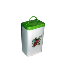 Modern Customized Metal Storage Canister with Side Handles for Organized Kitchen Spaces - Product Image 2