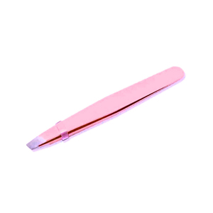 High Quality Stainless Steel 1 Piece Eyelash and Eyebrow Tweezers Set Professional Use Best Price with <b>Leather</b> Pouch - Product Image 3