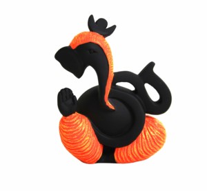 Modern Resin Om Ganesha Statue | Abstract Art Deco Handmade Lord Ganesh Idol Nirmala Handicrafts for Home <b>Office</b> Spiritual Decor - Product Image 1