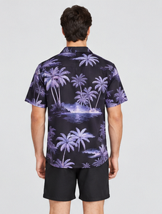 Wholesale Custom Tropical <b>Shirt</b> Men <b>Hawaiian</b> Printed Button Down Short Sleeve Loose Holiday Beachwear Summer Floral Beach <b>Shirt</b> - Product Image 2