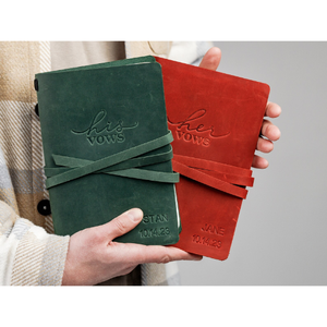 สมุดบันทึกปกหนังสลักลายหัวใจ สมุดวาดภาพสำหรับเดินทาง สมุดบันทึกส่วนตัวพร้อมปักชื่อ ของขวัญเย็บด้ายขอบกระดาษแบบดิบ ปกอ่อน - Product Image 3