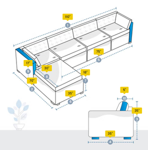 Outdoor Performance Solid 600D Heavy Duty Oxford Modern Minimalist L Shape Couch Custom Covers Design 3 Sofa Slipcovers - Product Image 5