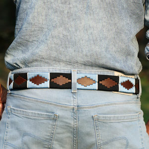 Wholesale Equestrian Leather Sport <b>Belt</b> Argentinian Embroidery William Polo Leather <b>Belt</b> for Men - Product Image 1