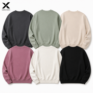 เสื้อสเวตเชิ้ตคอกลมผู้หญิง X ดีไซน์เรียบง่าย สีพื้น ผ้าฝ้ายผสมระบายอากาศได้ดี เหมาะสำหรับใส่ในฤดูใบไม้ร่วง เนื้อผ้านุ่มสบาย - Product Image 2