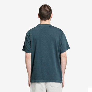 Camiseta personalizada al por mayor de 300 g/m² de algodón grueso con logotipo propio, impresión digital, camiseta para hombre con lavado ácido - Product Image 3