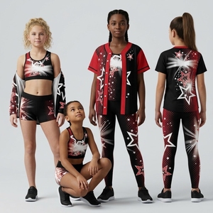 Magnifique survêtement personnalisé pour cheerleading et danse, tenue de sublimation pour équipe de danse, vente en gros, entraînement de cheerleading et de danse - Product Image 3