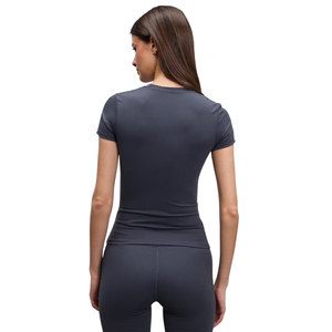 Camiseta Informal de Lino para Mujer, Ligera, Transpirable, de Manga Corta, para Verano, Corte Holgado, Suave y Cómoda para Uso Diario - Product Image 2