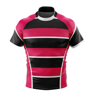 Ensemble de maillots de rugby respirants, à séchage rapide, anti-humidité, 100 % polyester, personnalisables par sublimation, écologiques, pour équipe. - Product Image 4