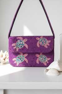 Sac à main de soirée bohème fait main style indien avec perles, sac à bandoulière pour femme, sac messager - Product Image 4