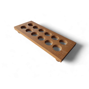 Porte-œufs élégant en bois de teck Outils à œufs de qualité supérieure - Product Image 6