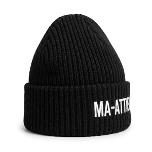 Bonnet unisexe en tricot côtelé avec logo personnalisé, chaud pour l'hiver, à revers extensible, doux, confortable, décontracté, pour l'extérieur - Product Image 2