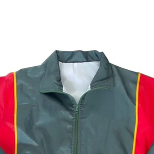 High Selling Custom Logo Gray Red Men's High Quality Nylon <b>Wind</b> <b>Breaker</b> Shorts Sets For Summer Outwear Men Set Streetwear Jacket - Product Image 6