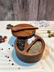 <b>Wooden</b> Spice Container for Home Decoration Herb & Spice <b>Tool</b> with Elegant By Universal Overseas - Product Image 6