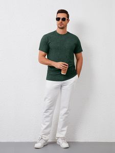 เสื้อยืดผู้ชาย ALYKA APPARELS รุ่น Everyday สีพื้น ทรงปกติ แขนสั้น คอกลม ผลิตจากโพลีเอสเตอร์/คอตตอน เป็นมิตรต่อสิ่งแวดล้อม น้ำหนัก 180 กรัม สวมใส่สบาย สามารถสั่งทำได้ - Product Image 5