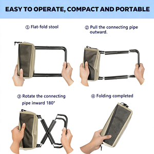 Tabouret pliable portable, sac à dos convertible miniature pour l'alpinisme et la randonnée, mobilier de camping idéal - Product Image 6