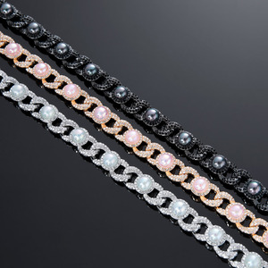Collier chaîne cubaine en laiton massif plaqué or rose, style Miami, pour hommes, vente en gros, Cadenas De Oro 14k - Product Image 5