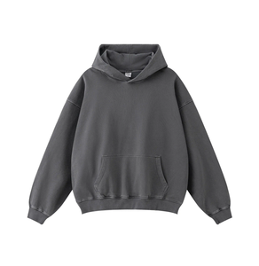 Sudadera con Capucha y Cremallera Personalizada de Felpa Gruesa de 350g, 100% Algodón, Estilo Urbano, Tie-Dye, Logotipo Frontal, Transpirable, Casual, Unisex - Product Image 1