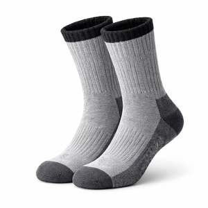 Chaussettes épaisses en laine mérinos antibactériennes pour hommes, idéales pour les sports de plein air, collection automne/hiver, très demandées - Product Image 2