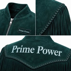 Última Chaqueta de Motero de Ante con Flecos para Hombre 2026, Abrigo Vaquero Occidental con Borlas, Ropa Exterior Vintage con Cierre de Cremallera, Venta al por Mayor OEM Personalizada - Product Image 4