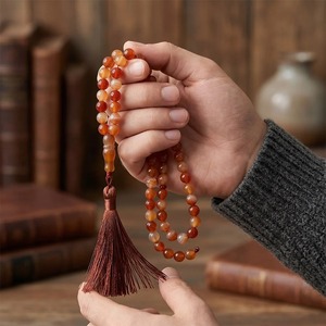 Perles de prière en résine pour usage spirituel, cadeau islamique, perles de prière faites à la main en résine, perles de prière bouddhistes rondes circulaires, artisanat religieux en résine - Product Image 6