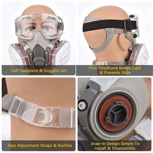 หน้ากากป้องกันแก๊สพิษแบบเต็มหน้า ขายส่ง ดีไซน์ยอดนิยม ราคาดี ป้องกันสารเคมี - Product Image 6