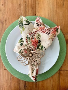 Anneaux de serviette en rotin en forme de fleur, tissés à la main, accessoires de table décoratifs pour la salle à manger, la maison, le café, les événements, les mariages et les fêtes - Product Image 2