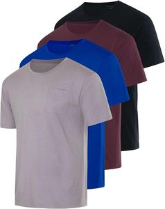 T-shirt à manches courtes pour homme, coupe ample, en Spandex/Polyester uni 220g, impression sérigraphique, service OEM, vente en gros, prix abordable - Product Image 5