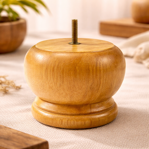 Classic Turned Wooden Furniture Leg Decorative Vintage Style for Sofa Cabinet Coffee Table Replacement - Product Image 1