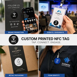Étiquettes NFC personnalisées avec logo imprimé, vente en gros - Product Image 6