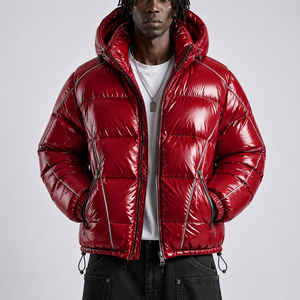 Chaqueta acolchada al por mayor, chaqueta acolchada con capucha, chaqueta acolchada con logo personalizado, precio de fábrica, MOQ bajo - Product Image 2