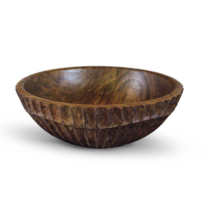 Tazón de madera artesanal de primera calidad, ecológico, para servir ensaladas de frutas y aperitivos, vajilla duradera y apta para alimentos para uso doméstico. - Product Image 5