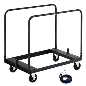Carrello Portapannelli in Acciaio con Capacità di Carico di 816 Kg, Carrello per Cartongesso con Ruote Girevoli da 5 Pollici, Pratico Carrello Multiuso - Product Image 1