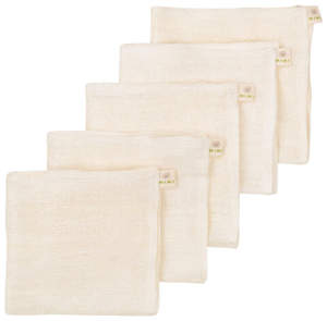 Mulberry Silk Face Towel Set 30×30cm Handwoven by Vietnamese Artisans Undyed & Chemical-Free, Antibacterial for Sensitive Skin - Product Image 5