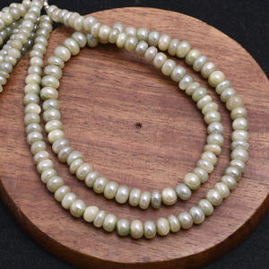 Perles en forme de rondelle lisse de pierre de lune naturelle de qualité supérieure 16 pouces 3.5-7mm utilisation de brin de pierres précieuses pour la fabrication de collier de bijoux - Product Image 3