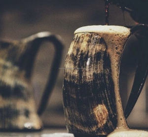 <b>Viking</b> <b>Horn</b> Mug Handcrafted Norse Drinking <b>Horn</b> Custom Engraving Available - Product Image 1